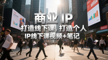 商业IP打造线下课，打造个人 IP线下课视频+笔记-3YVIP资源库
