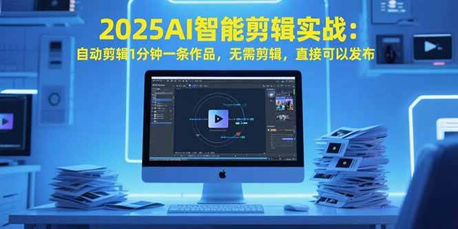 （15504期）2025AI智能剪辑实战：自动剪辑1分钟一条作品，无需剪辑，直接可以发布-3YVIP资源库