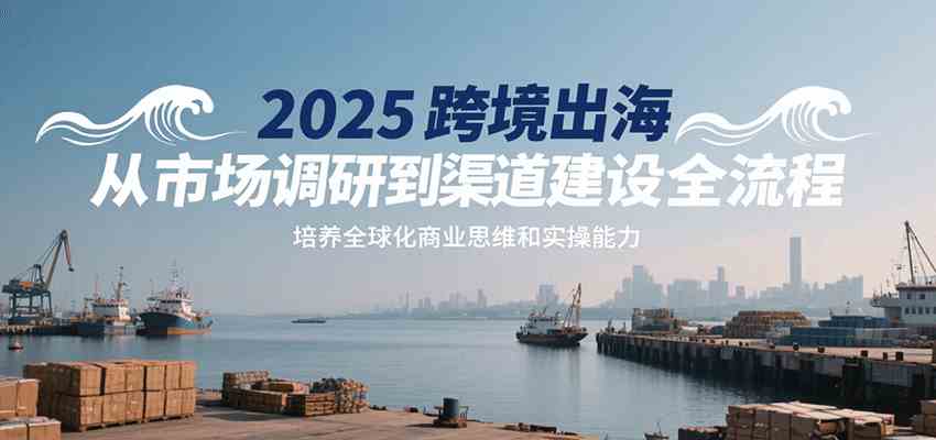 2025跨境出海从市场调研到渠道建设全流程，培养全球化商业思维和实操能力-3YVIP资源库