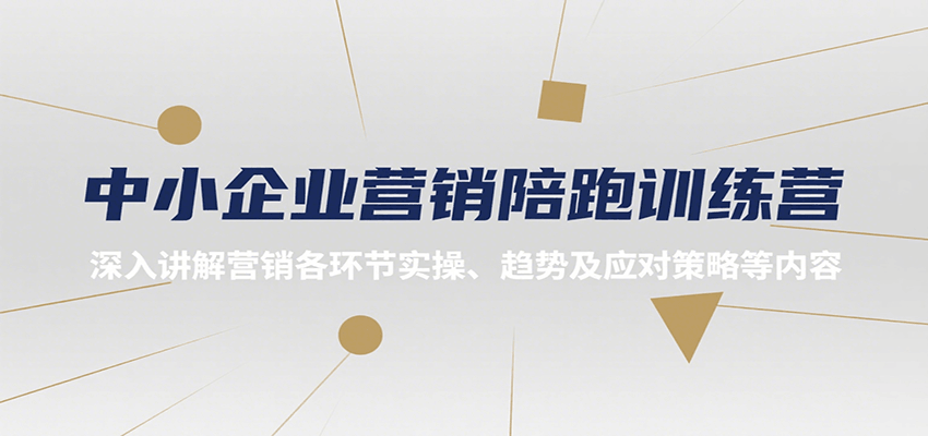 中小企业营销陪跑训练营，深入讲解营销各环节实操、趋势及应对策略等内容-3YVIP资源库