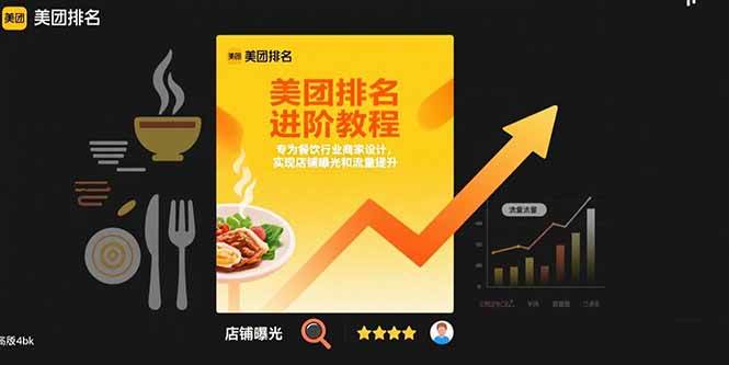 （15528期）美团排名进阶教程：专为餐饮行业商家设计，实现店铺曝光和流量提升-3YVIP资源库