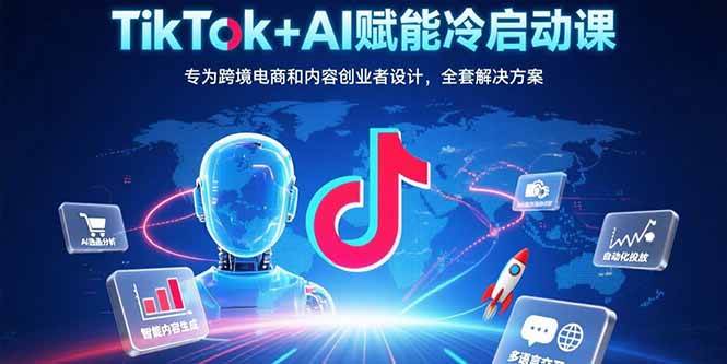（15561期）TikTok+AI赋能冷启动课：专为跨境电商和内容创业者设计，全套解决方案-3YVIP资源库