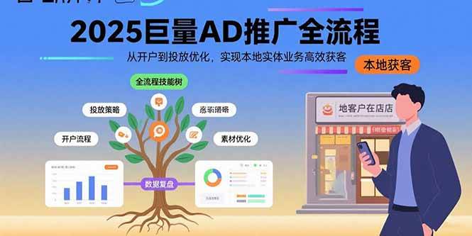 （15608期）2025巨量AD推广全流程，从开户到投放优化，实现本地实体业务高效获客-3YVIP资源库