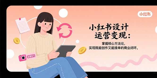 （15636期）小红书设计运营变现：掌握核心方法论，实现既能创作又能接单的商业闭环-3YVIP资源库