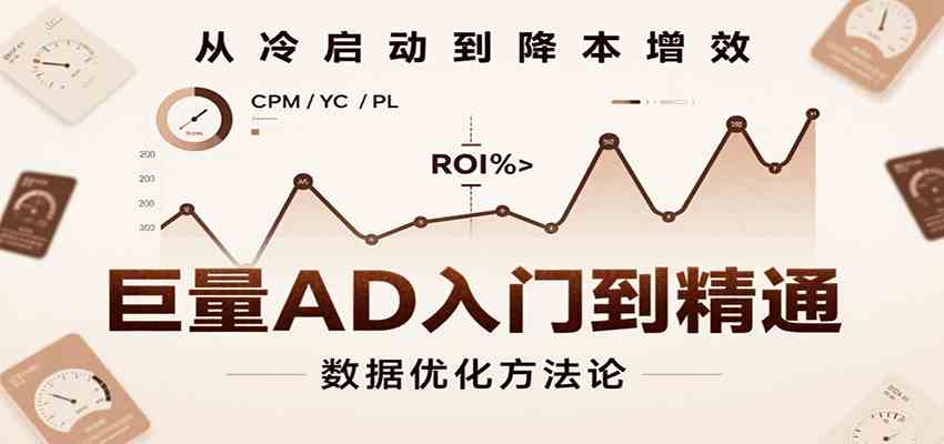 巨量AD入门到精通，含工具、设置、定向、优化等广告投放全流程-3YVIP资源库