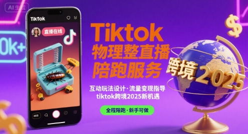 Tiktok物理整蛊直播陪跑服务-tiktok跨境2025-3YVIP资源库