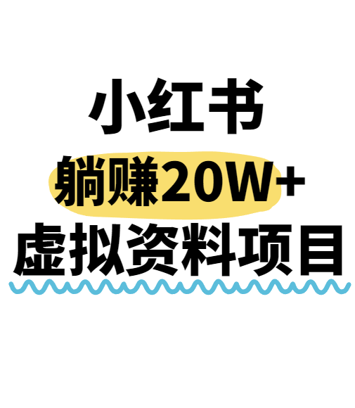 小红书操作虚拟资料，搬运工模式躺挣20W+，互联网的低成本路子！-3YVIP资源库