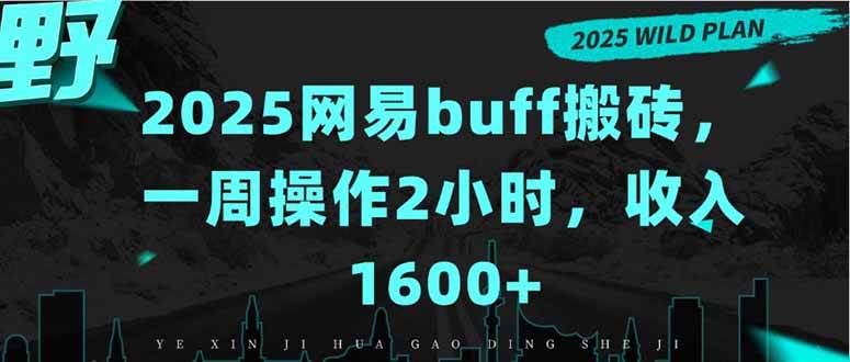 （15666期）2025网易buff搬砖，一周操作2小时，收入1600+-3YVIP资源库