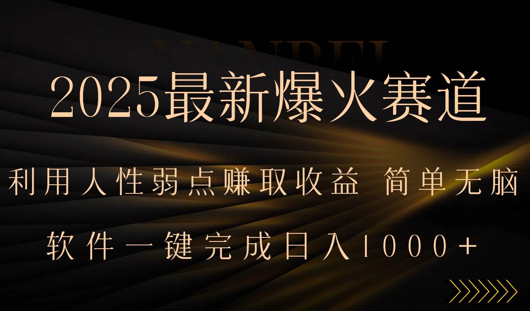 （15675期）2025最新爆火赛道，利用人生弱点赚取收益，全程一键批量制作，小白轻松…-3YVIP资源库