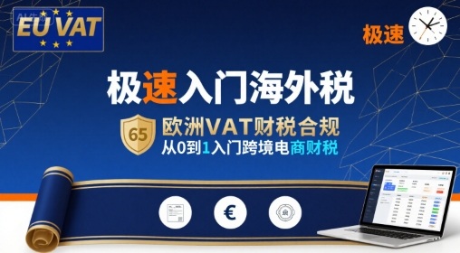 极速入门海外税，欧洲VAT财税合规，从0到1入门跨境电商财税-3YVIP资源库