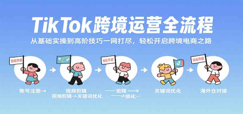 TikTok跨境运营全流程，从基础实操到高阶技巧一网打尽，轻松开启跨境电商之路-3YVIP资源库