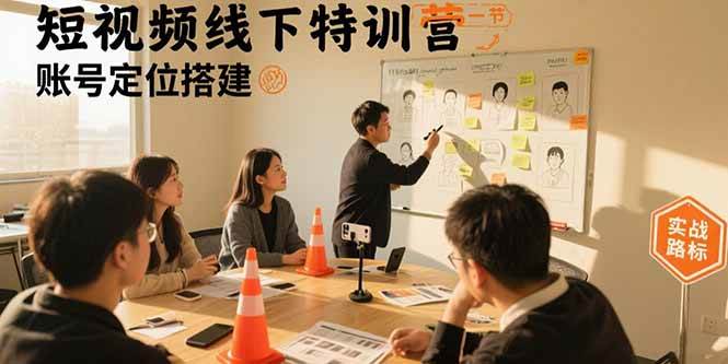 （15707期）短视频线下特训营：账号定位搭建/口播号拍摄剪辑/直播间流量入口/变现实战-3YVIP资源库