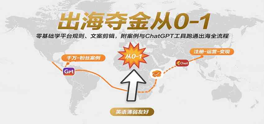 出海夺金从0-1：零基础学平台规则、文案剪辑，附案例与ChatGPT工具跑通出海全流程-3YVIP资源库
