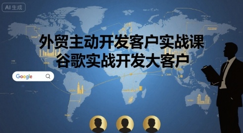 外贸主动开发客户实战课，谷歌实战开发大客户-3YVIP资源库