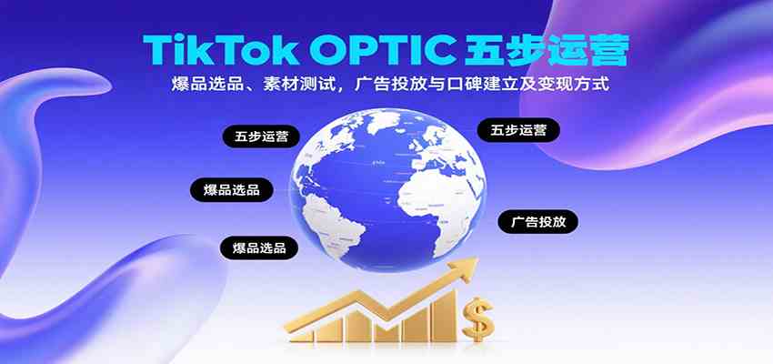 TikTok OPTIC五步运营，爆品选品、素材测试，广告投放与口碑建立及变现方式-3YVIP资源库