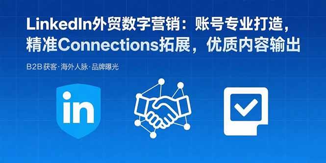 （15773期）LinkedIn外贸数字营销：账号专业打造，精准Connections拓展，优质内容输出-3YVIP资源库