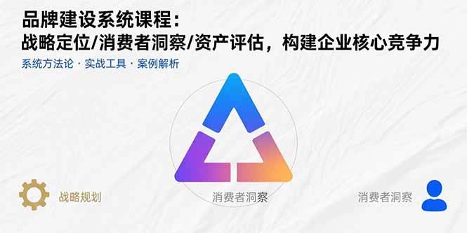 （15772期）品牌建设系统课程：战略定位/消费者洞察/资产评估，构建企业核心竞争力-3YVIP资源库