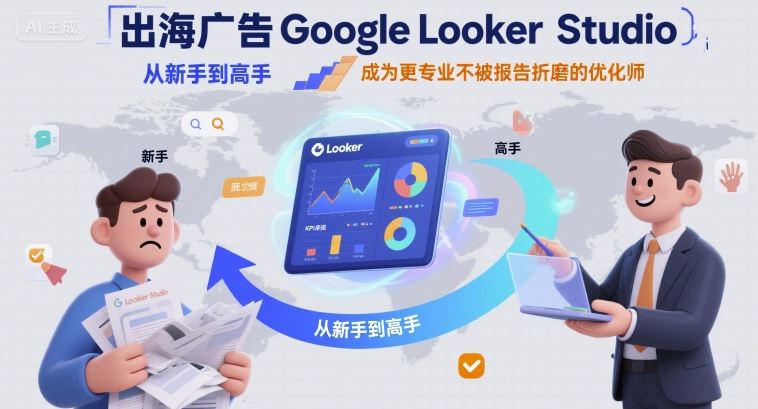 出海广告Google Looker Studio从新手到高手，成为更专业不被报告折磨的优化师-3YVIP资源库