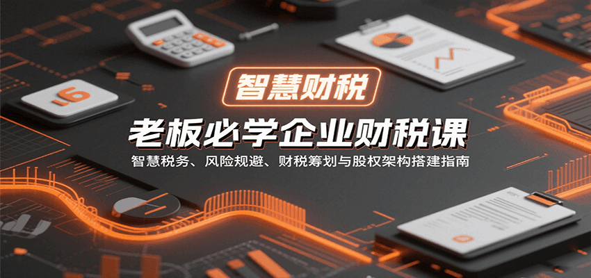 老板必学企业财税课：智慧税务、风险规避、财税筹划与股权架构搭建指南-3YVIP资源库