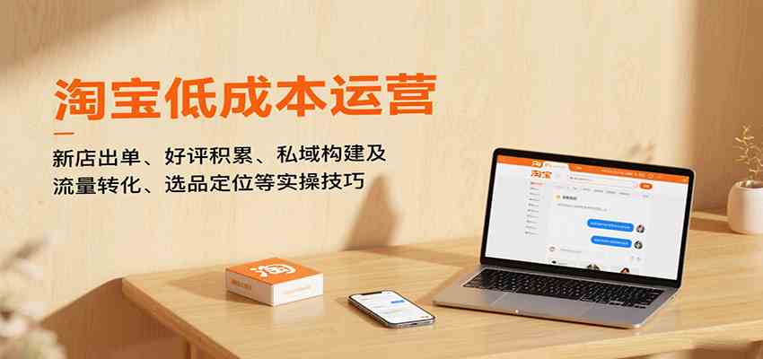 淘宝低成本运营，新店出单、好评积累、私域构建及流量转化、选品定位等实操技巧-3YVIP资源库