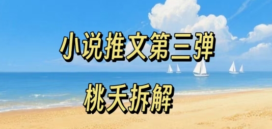 小说推文项目操作全流程第三弹，0粉就能做，门槛低非常适合新手-3YVIP资源库