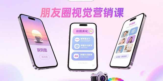 （15866期）朋友圈视觉营销课：问候图美化，晒单图设计，拼图玩法教学-3YVIP资源库