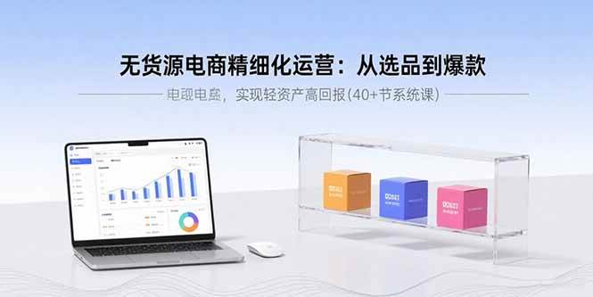 （15896期）无货源电商精细化运营：从选品到爆款，实现轻资产高回报(40+节系统课)-3YVIP资源库