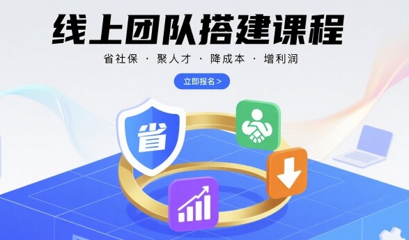 线上团队搭建课程，省社保，聚人才，降成本，增利润，团队管理必看-3YVIP资源库