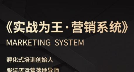 服装老板必修课《实战为王-营销系统》实现业绩被动式增长-3YVIP资源库