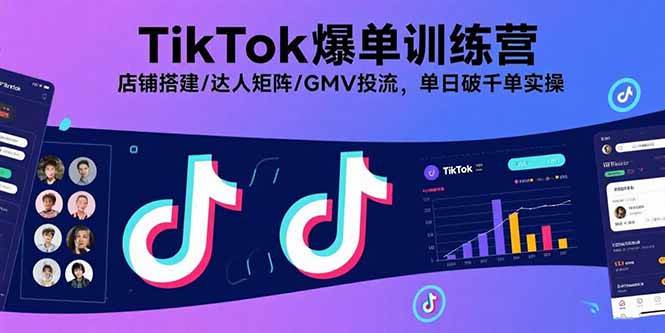 （15920期）TikTok爆单训练营，店铺搭建/达人矩阵/GMV投流，单日破千单实操-3YVIP资源库