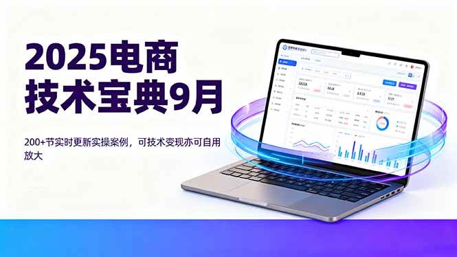 （16010期）2025电商技术宝典9月：200+节实时更新实操案例，可技术变现亦可自用放大-3YVIP资源库
