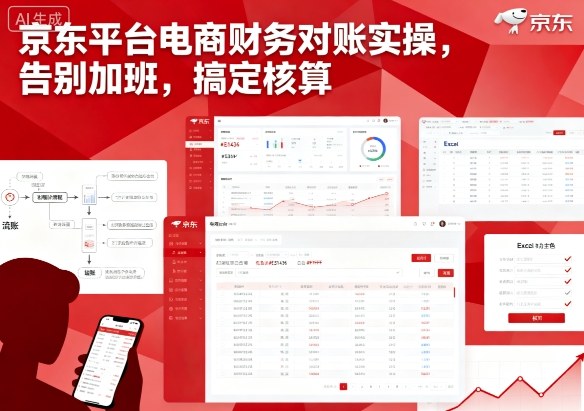 京东平台电商财务对账实操，告别加班，搞定核算-3YVIP资源库