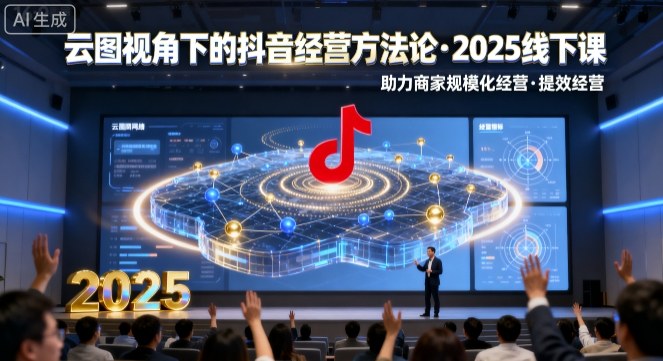 云图视角下的抖音经营方法论，2025线下课，助力商家规模化经营，提效经营（录音+字幕）-3YVIP资源库