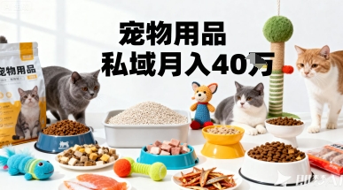 月变现40个！宠物用品私域运营的精准掘金之道玩法-3YVIP资源库