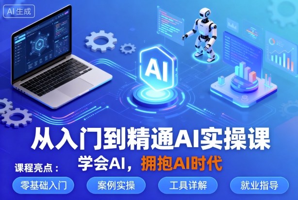 从入门到精通AI实操课，学会AI，拥抱AI时代-3YVIP资源库