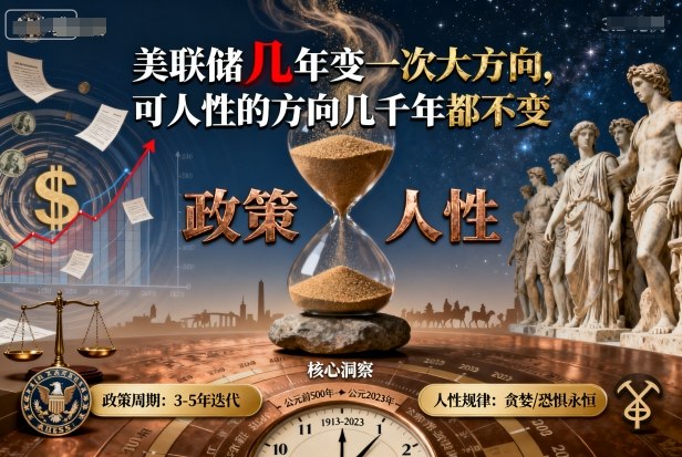 付费文章：美联储几年变一次大方向，可人性的方向几千年都不变-3YVIP资源库