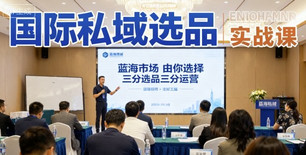 国际私域选品实战课，蓝海市场由你选择，七分选品三分运营-3YVIP资源库