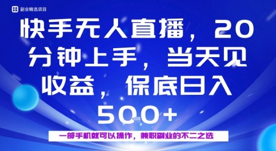 20分钟能上手，当天就能出收益，不賺钱我赔你，兼职副业的不二之选【揭秘】-3YVIP资源库