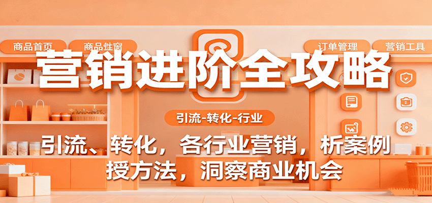 营销进阶全攻略，引流、转化，各行业营销，析案例，授方法，洞察商业机会-3YVIP资源库