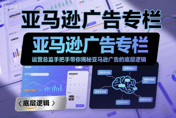 亚马逊广告专栏：运营总监手把手带你揭秘亚马逊广告的底层逻辑-3YVIP资源库