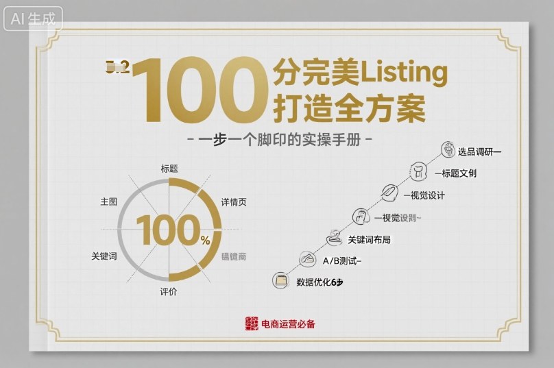 100分完美Listing打造全方案，想要完美listing必须是需要一步一个脚印的-3YVIP资源库