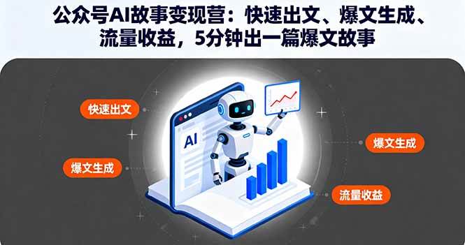 （16201期）公众号AI故事变现营：快速出文、爆文生成、流量收益，5分钟出一篇爆文故事-3YVIP资源库