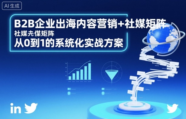 B2B企业出海内容营销+社媒矩阵，从0到1的系统化实战方案-3YVIP资源库