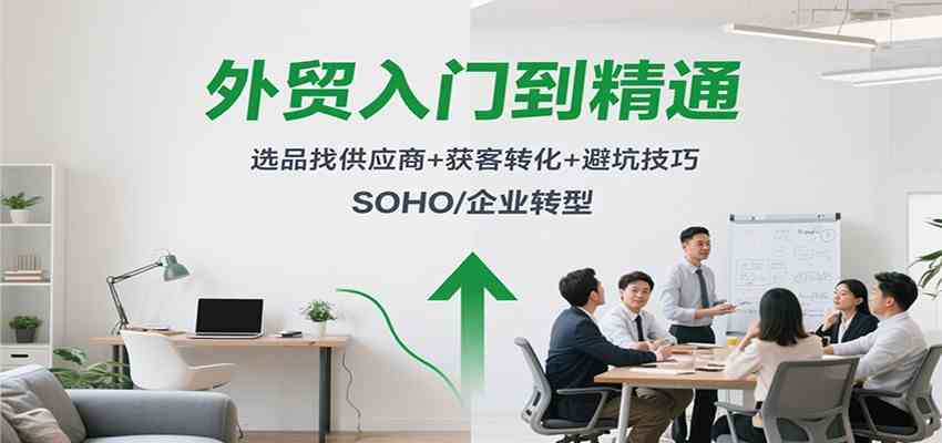 外贸入门到精通，选品找供应商+获客转化+避坑技巧，SOHO/企业转型-3YVIP资源库