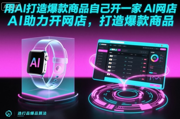 用AI打造爆款商品自己开一家AI网店，AI助力开网店，打造爆款商品-3YVIP资源库
