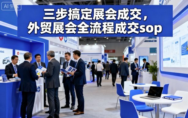 三步搞定展会成交，外贸展会全流程成交sop-3YVIP资源库