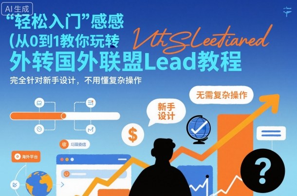 国外联盟賺美刀项目，从0到1教你玩转国外联盟Lead教程，纯新手可操作性100%-3YVIP资源库