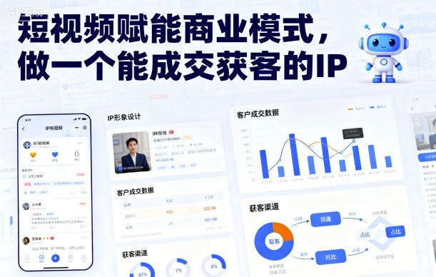短视频赋能商业模式，做一个能成交获客的IP（更新）-3YVIP资源库