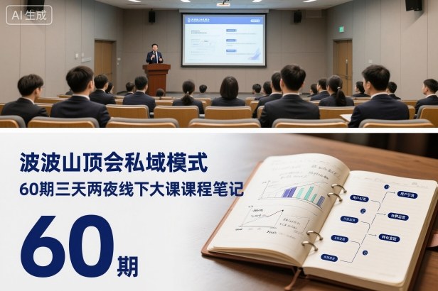 波波山顶会私域模式60期三天两夜线下大课课程笔记（文档）-3YVIP资源库