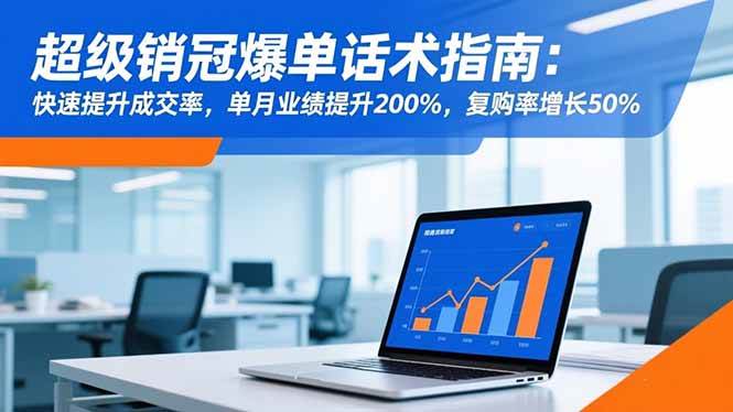 （16511期）超级销冠爆单话术指南：快速提升成交率，单月业绩提升200%，复购率增长50%-3YVIP资源库